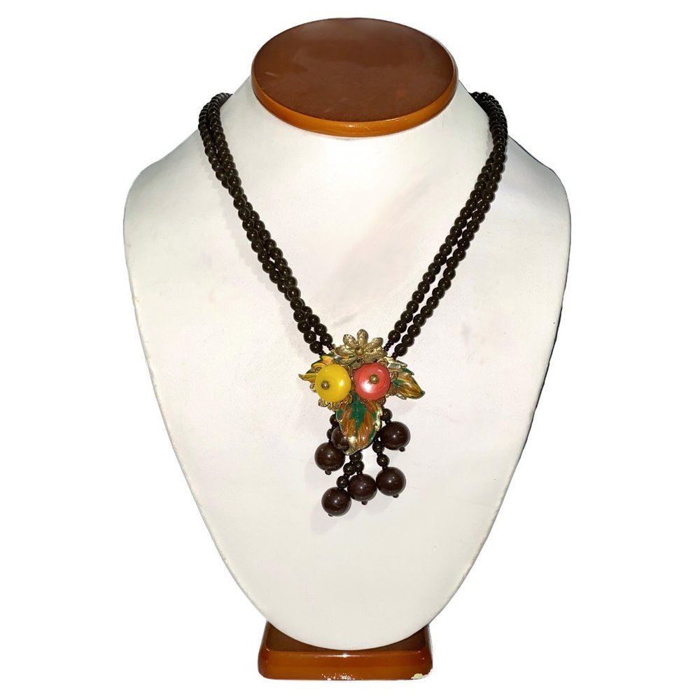 1930's Beaded Miriam Haskell Necklace